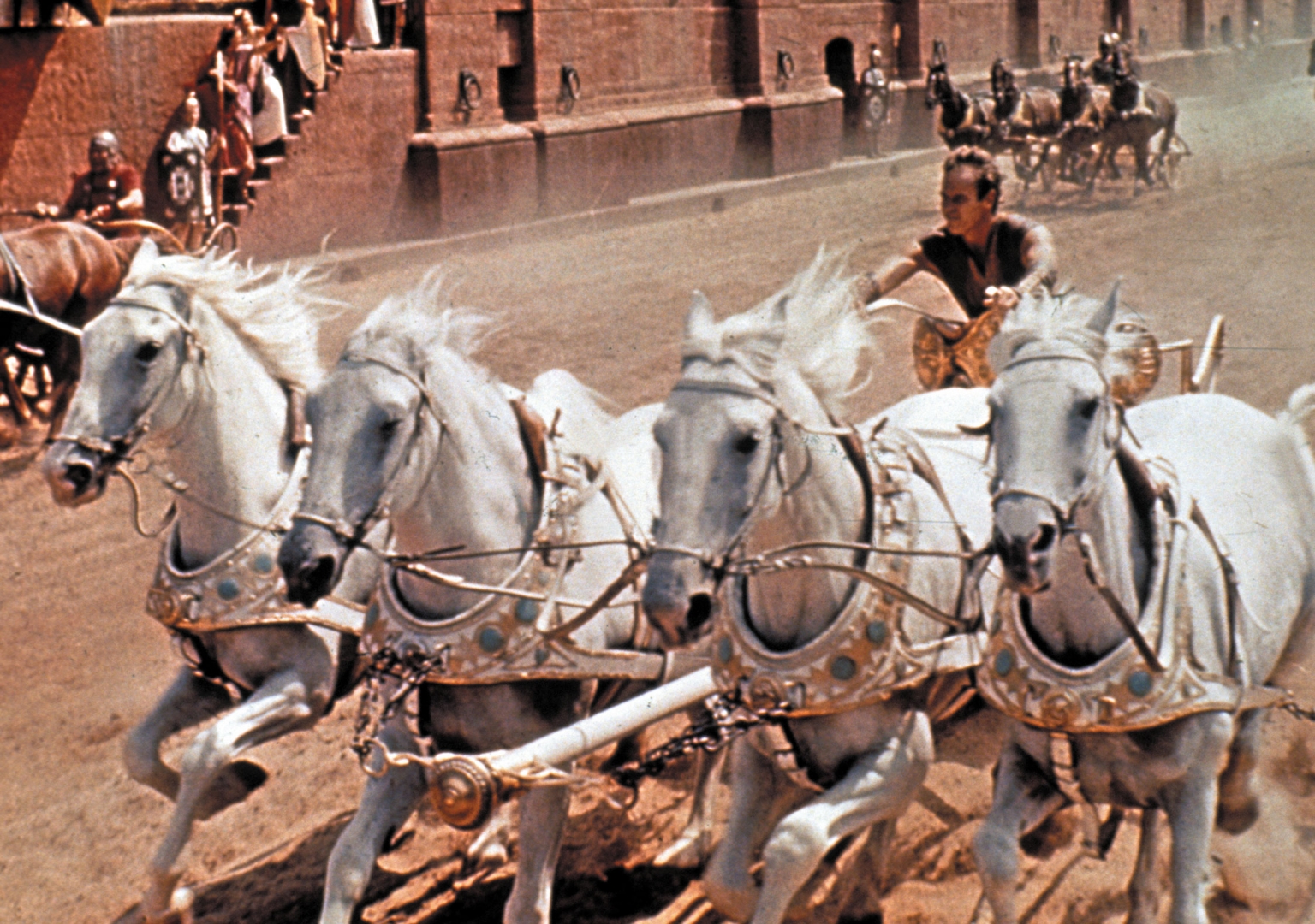 Horse racing in Ben Hur compared to racing in Star Wars